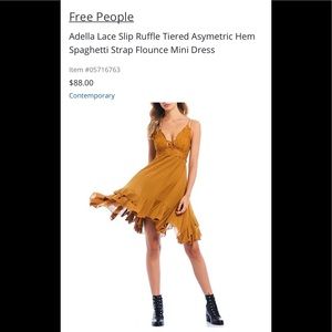 Adella Lace Ruffle Spaghetti Strap Mini Dress